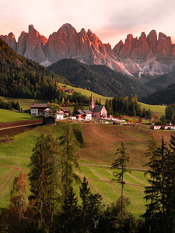 Nature, Mountains, Building, Rocks, Village HD phone wallpaper