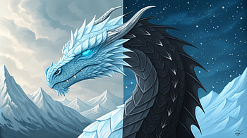 Majestic Ice Dragon - Stunning Ultra, ice dragon, dragon, fantasy, ice, Artwork HD wallpaper