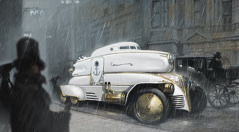 Steampunk Scifi, cars, scifi HD wallpaper