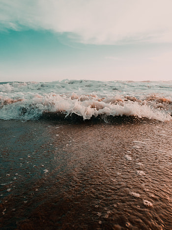 Nature, Water, Sea, Beach, Spray, Wave HD phone wallpaper