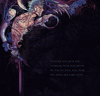 Grimmjow Jeagerjaques, black background, grimmjow, blue hair, writing, dark, bleach, shirtless, arrancar, anime, espada, blood HD wallpaper