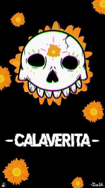 CALAVERITA cempa, dark, skull HD phone wallpaper