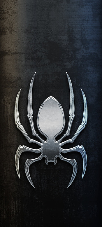 Silver Spider, art, horn, metal HD phone wallpaper