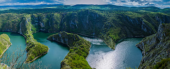 Valley, river, landscape, nature, aerial view HD wallpaper