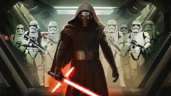 Kylo Ren, Stormtrooper HD wallpaper