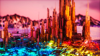 Bright, Multicolored, Motley, Structure, 3D, Backlight, Illumination HD wallpaper
