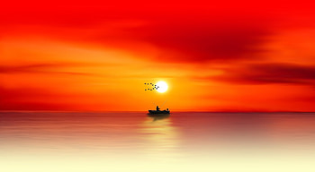 Artistic Sunset, Artistic, sky, Nature, Sunset HD wallpaper