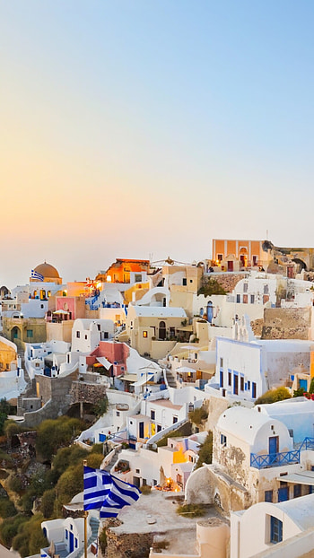 Greece, Santorini , Breathtaking beauty, Serene landscapes HD phone wallpaper