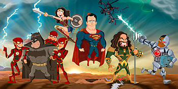 Animated Superhero, superheroes, artwork HD wallpaper