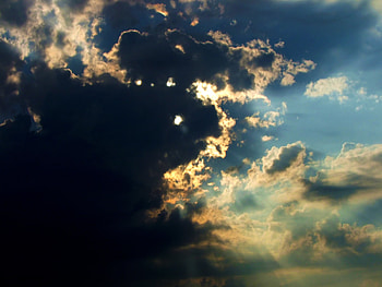 sky, nature, sun, sunset HD wallpaper
