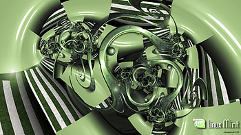 LinuxMint2, linux mint, fractal HD wallpaper