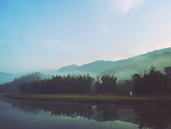Nature, Rivers, Fog, Morning HD wallpaper