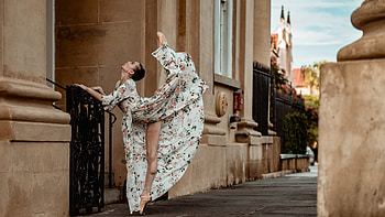 Ballerina, pose, women, model HD wallpaper