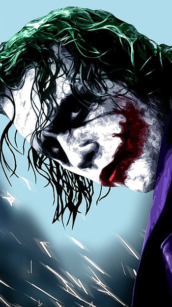 Joker , Long Hair, red mouth, full HD phone wallpaper