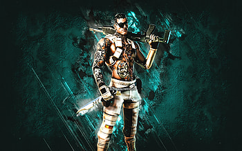 Fortnite Human Sandstone Joey Skin, Fortnite, main characters, blue stone background, Human Sandstone Joey, Fortnite skins, Human Sandstone Joey Skin, Human Sandstone Joey Fortnite, Fortnite characters HD wallpaper
