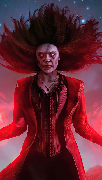 Wanda , Ultra , Multicolored background, Marvel's what if HD phone wallpaper