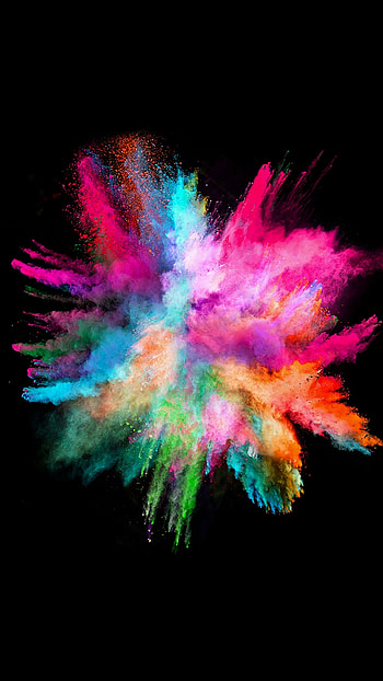 Colour powder, Vibrant colors, Artistic display, Abstract background HD phone wallpaper