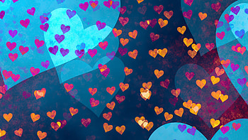 Love, hearts, abstract HD wallpaper