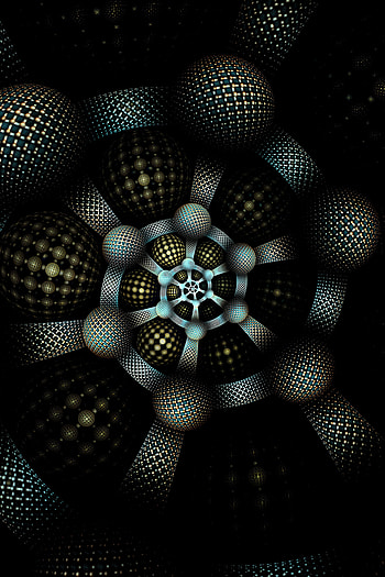 Abstract, Dark, Circles, Pattern, Form, Fractal, Swirling, Involute HD phone wallpaper