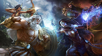 Zeus, SMITE game hero, High-definition , Epic battleground HD wallpaper