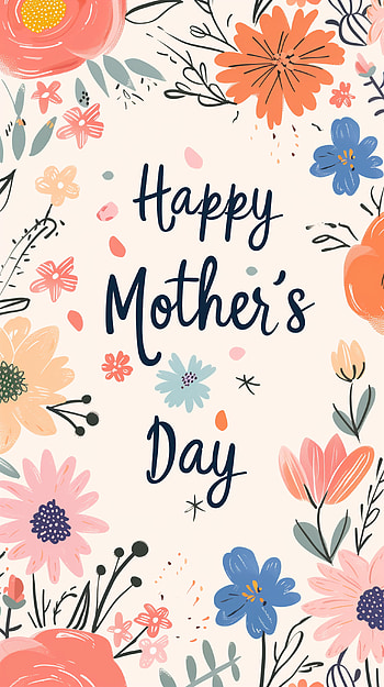 Floral Mother's Day Greeting HD phone wallpaper