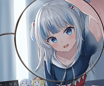 Gawr Gura, Watson Amelia, Anime, Virtual Youtuber, Hololive HD wallpaper