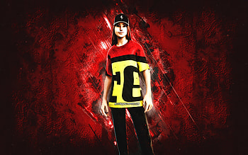 Fortnite Modena Icon Skin, Fortnite, main characters, red stone background, Modena Icon, Fortnite skins, Modena Icon Skin, Modena Icon Fortnite, Fortnite characters HD wallpaper