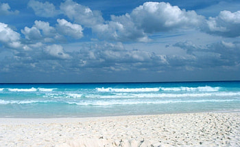 Beach, blue, sea, sky, nature HD wallpaper
