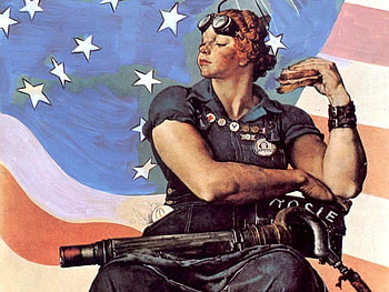 ROSIE, flag, riveter, woman HD wallpaper