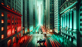 Wall Street Bull and Dynamic Light Trails, Wall Street, cityscape, urban, street HD wallpaper