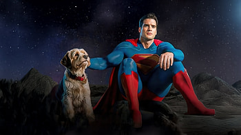 Superman With Faithful, superman-legacy, superman, superheroes, artwork, art, digital-art, 2025-movies, dc-comics, movies, david-corenswet, krypto HD wallpaper
