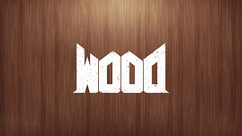 General wood Doom (game) video games humor upside down letter text wooden surface HD wallpaper