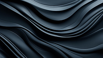 Sleek Black Waves: Abstract, Abstract, black, abstract black HD wallpaper