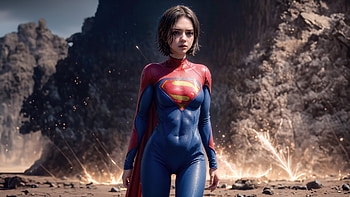 Emblem Of Supergirl Sasha Calle, supergirl, sasha-calle, superheroes, artwork, artist, art, digital-art, artstation HD wallpaper