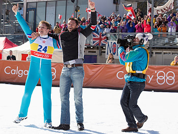 Eddie the Eagle, Sports biopic, Movie trailer, Conversations about film HD wallpaper