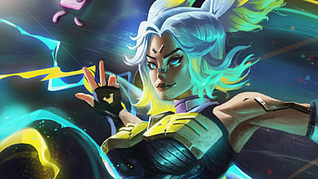 Neon Valorant HD wallpaper