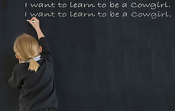 Future Cowgirl . ., style, children, fun, kids, chalkboard, chalk, cowgirls, school, female HD wallpaper