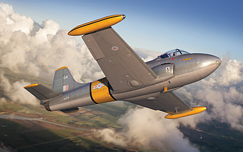 BAC Jet Provost, British jet trainer, Military trainer aircraft, RAF, aircraft drawings, Royal Air Force HD wallpaper