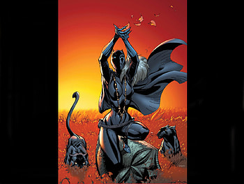 Black Panther, black, fantasy, art, panther, comic, female HD wallpaper