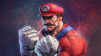 Mario Art, mario, games, arstation, artwork HD wallpaper