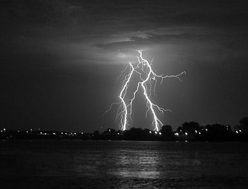 Untitled , night, lightning HD wallpaper