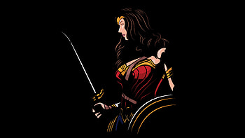 Wonder Woman Minimalism, wonder-woman, minimalism, logo, artwork, artist, digital-art, superheroes, behance HD wallpaper