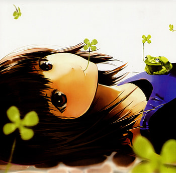 Brunette, Anime, Sight, Opinion, Girl, Tenderness HD wallpaper
