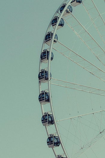Sky, Miscellanea, Miscellaneous, Ferris Wheel, Attraction, Booths, Stall HD phone wallpaper