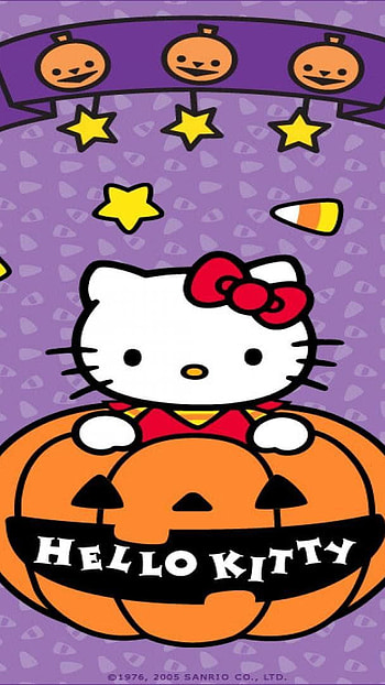 Halloween hello kitty, anime HD phone wallpaper