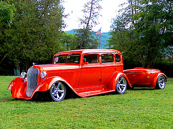 A Classic in r, old, classic, r, car show, hot rod HD wallpaper