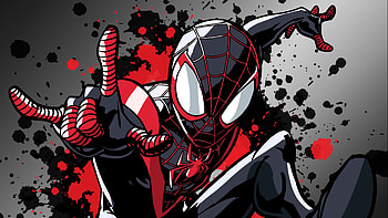 Miles Morales Spider Man , spiderman-into-the-spider-verse, spiderman, superheroes, artwork, artist, digital-art HD wallpaper