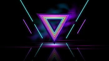 Abstract triangle, Ultra , Unique concept, Visual intrigue HD wallpaper