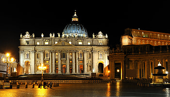 Vatican City Travels, Night tour, Illuminated wonders, Mystical ambiance HD wallpaper