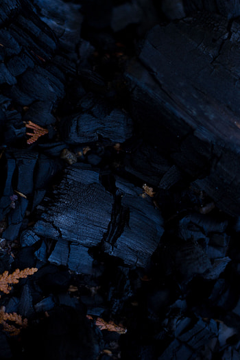 Bonfire, Dark, Firewood, Ash HD phone wallpaper